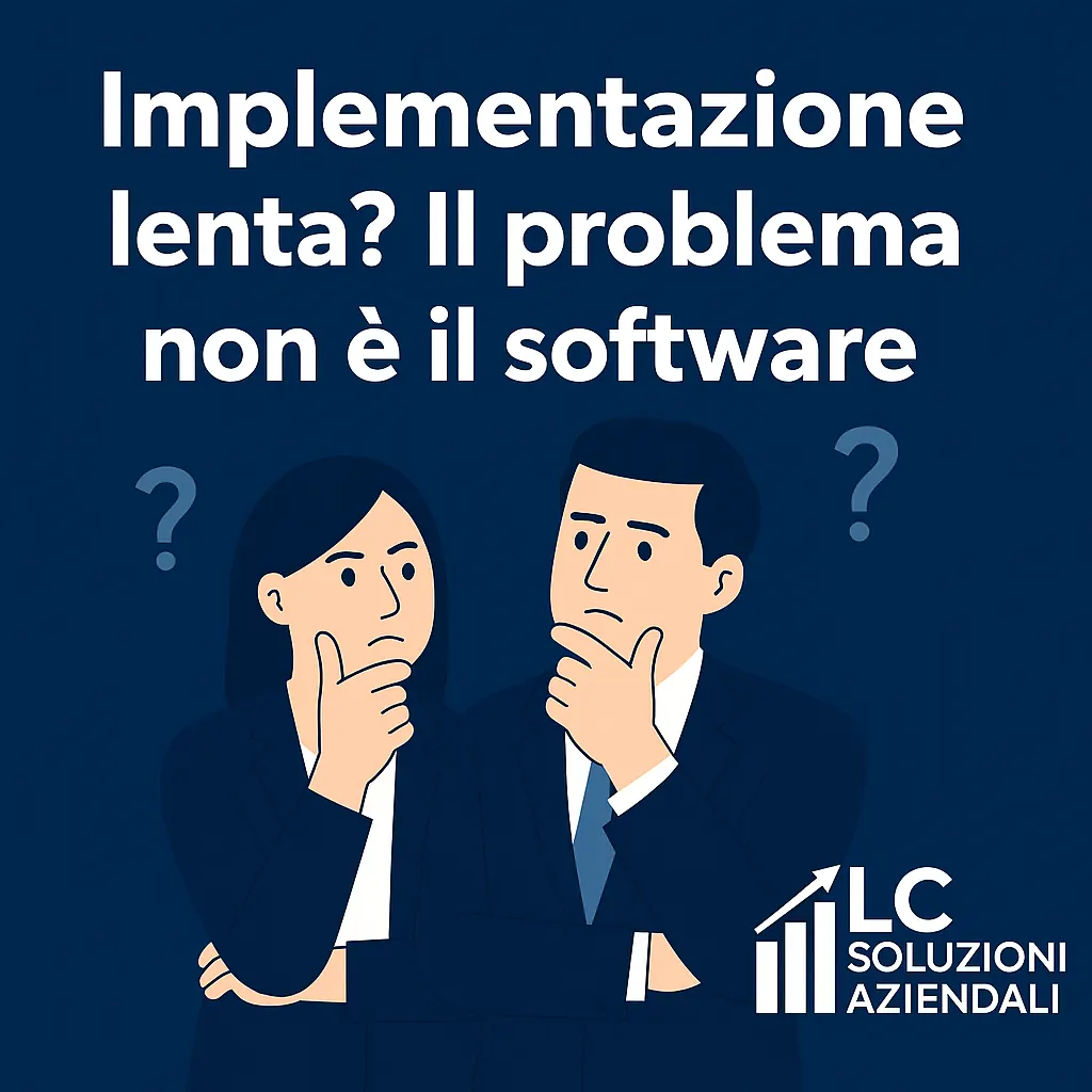 Implementazione lenta il problema non è il software