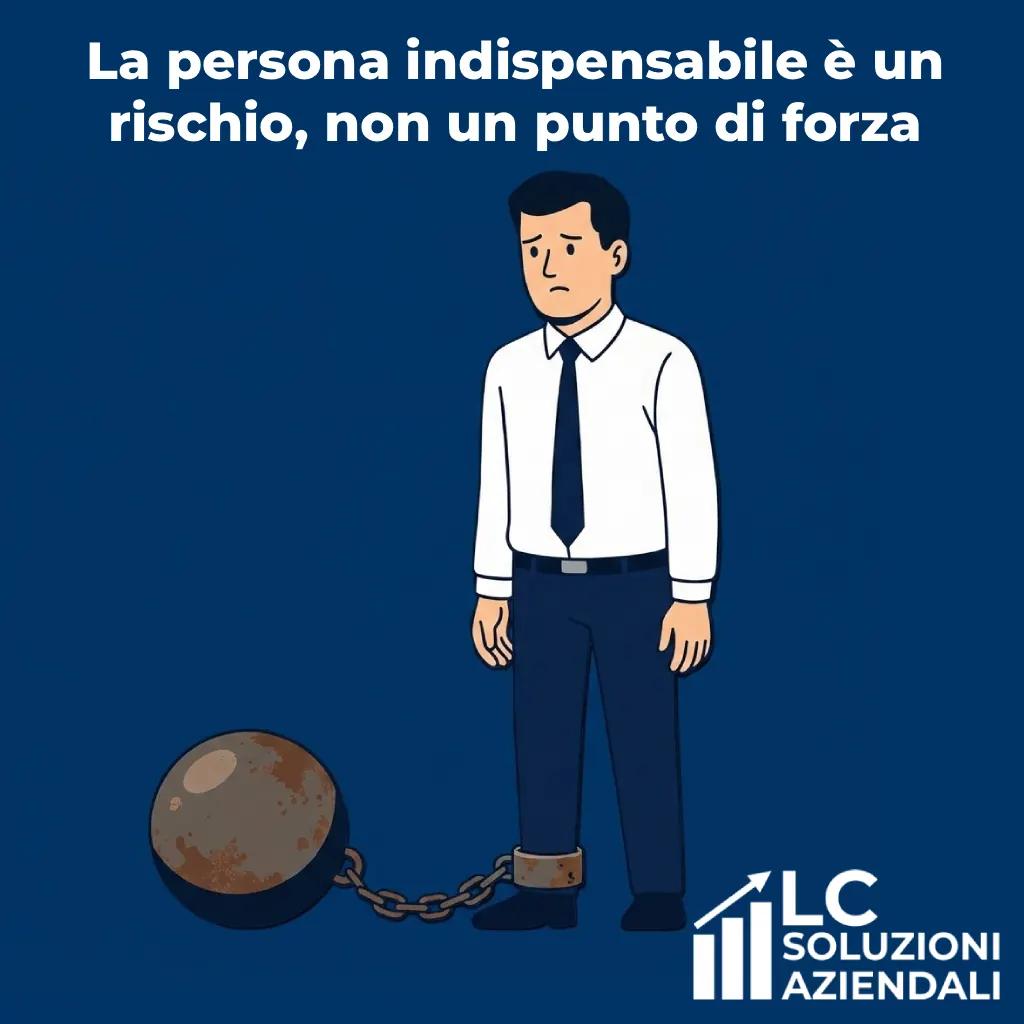 La persona indispensabile è un rischio, non un punto di forza