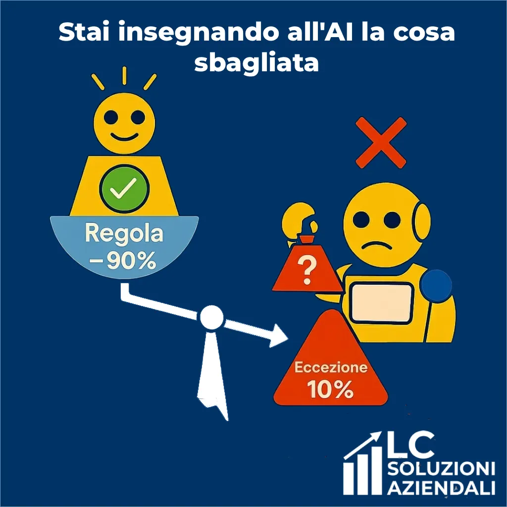 Stai insegnando all'AI la cosa sbagliata