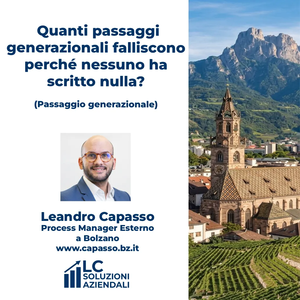 Quanti passaggi generazionali falliscono perché nessuno ha scritto nulla?