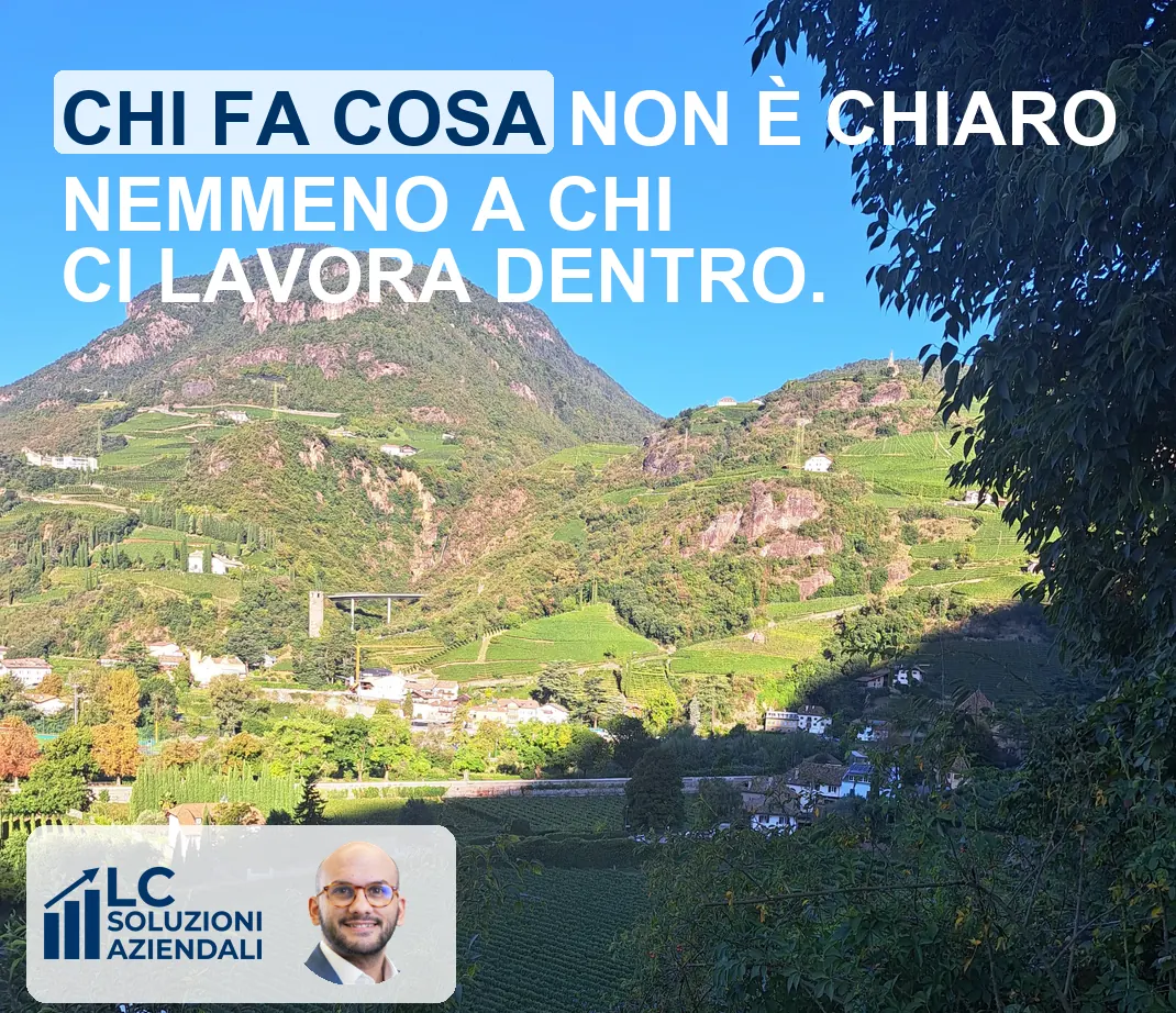 CHI FA COSA non è chiaro nemmeno a chi ci lavora dentro